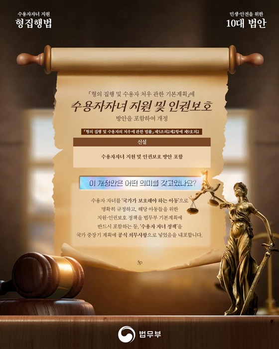 법무부 소관 10대 민생안정 법안