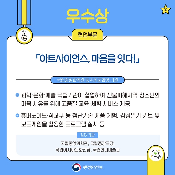 2025년 책임운영기관 서비스혁신 공유대회 수상 사례