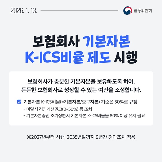 1월 2주, 한눈에 보는 금융정책