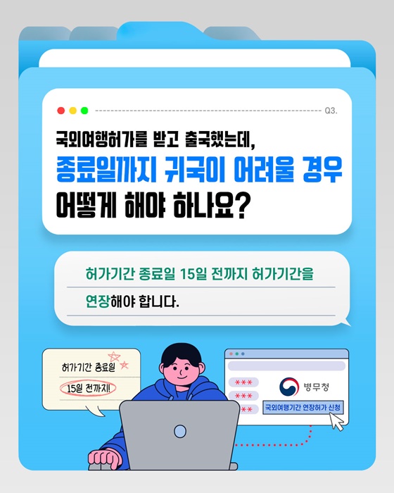 국외여행허가의무 위반자 제재 안내