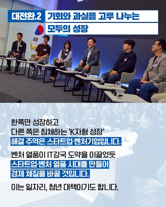 대한민국을 대도약의 새로운 미래로 이끌 다섯 가지 대전환의 길