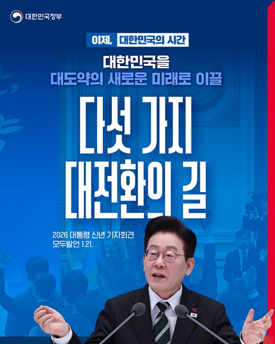 대한민국을 대도약의 새로운 미래로 이끌 다섯 가지 대전환의 길
