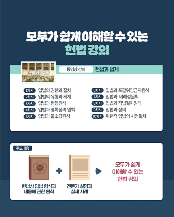 헌법 강의 이제 누구나 들을 수 있어요!