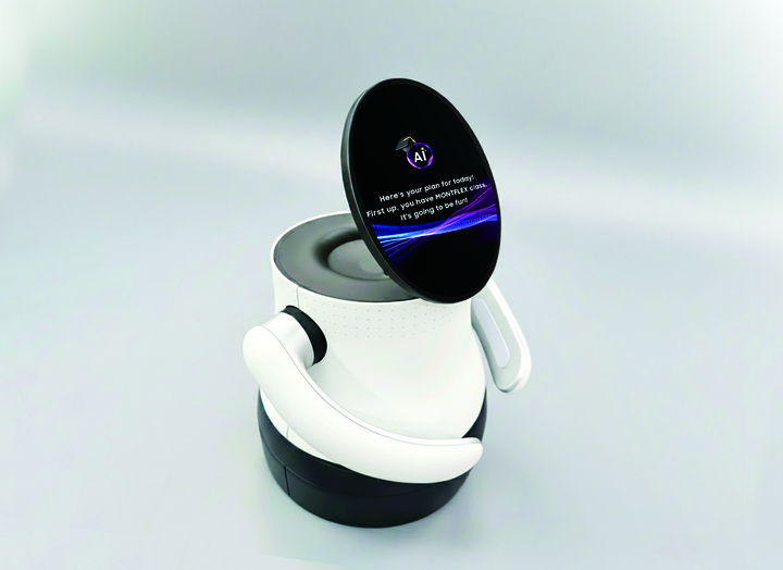 인간과 소통할 수 있는 얼굴처럼 만든 로봇 'AI OLED 봇'