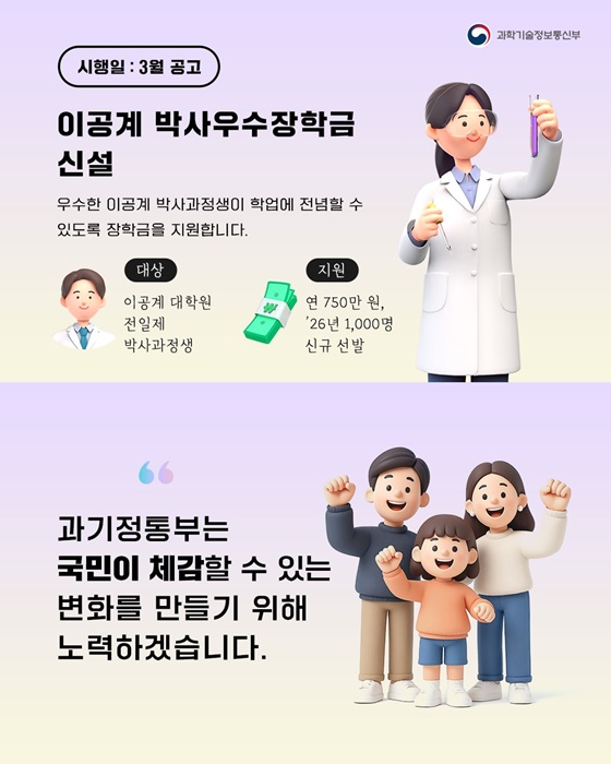 올해부터 달라지는 과기정통부 국민 체감 정책