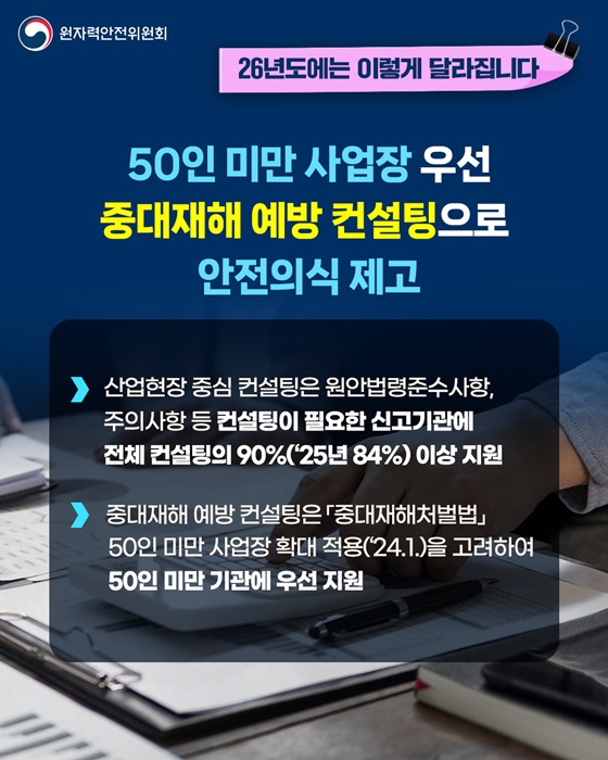 방사선 이용기관 컨설팅 확대를 통한 방사선 안전문화 제고