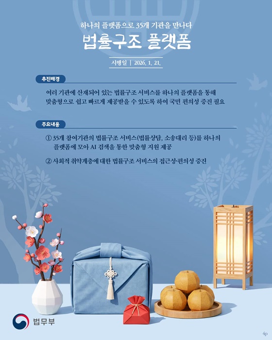 2026 새로워지는 법무정책 선물세트 - 민생안정편