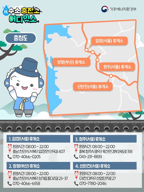 경부고속도로 수소 충전소 어디있소