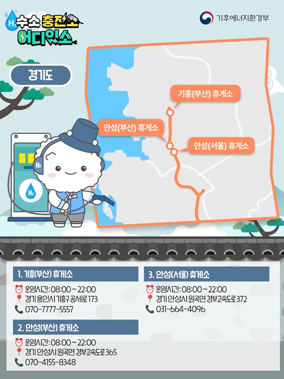 경부고속도로 수소 충전소 어디있소