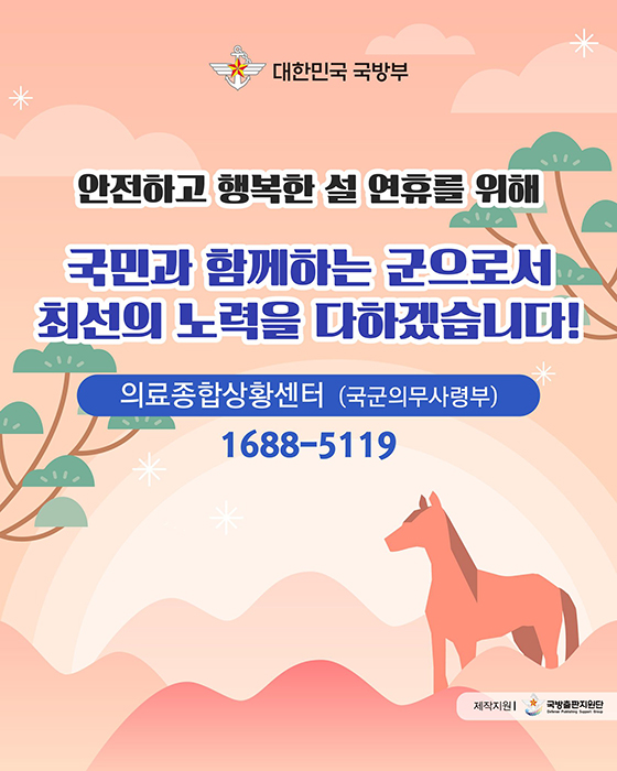 국방부, 설 연휴 기간 긴급구조·응급진료 지원