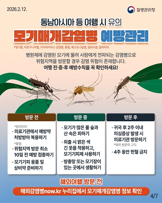 설 연휴, 상황별 감염병 예방수칙