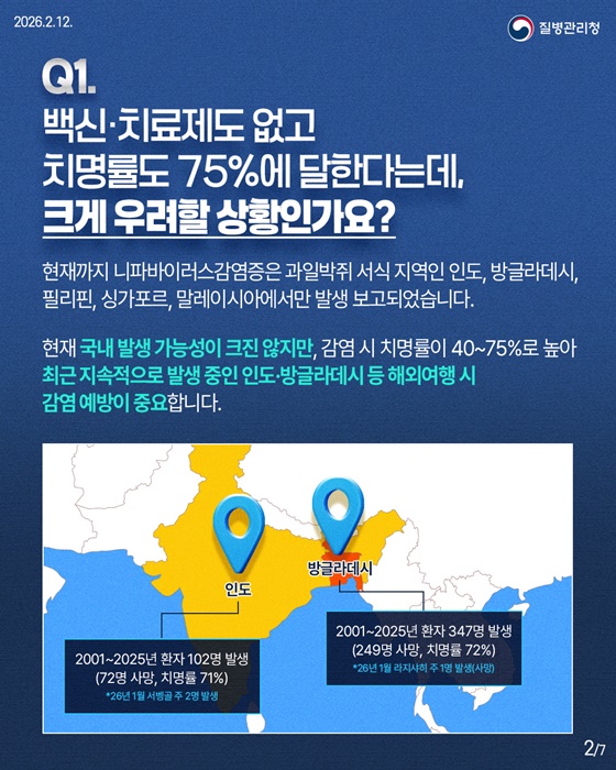 니파바이러스감염증 핵심 궁금증 6가지를 한눈에!
