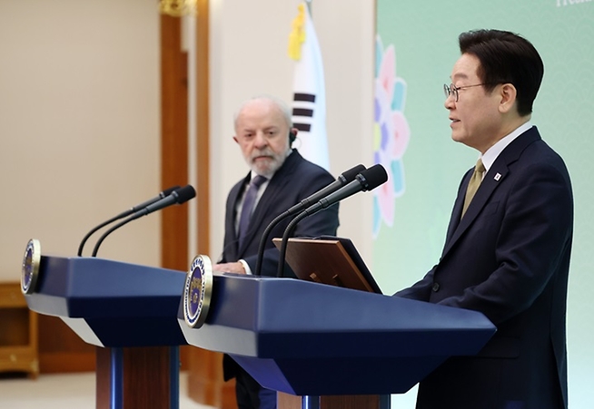한-브라질 '전략적 동반자 관계' 격상…이 대통령 "양국 관계 새 도약"