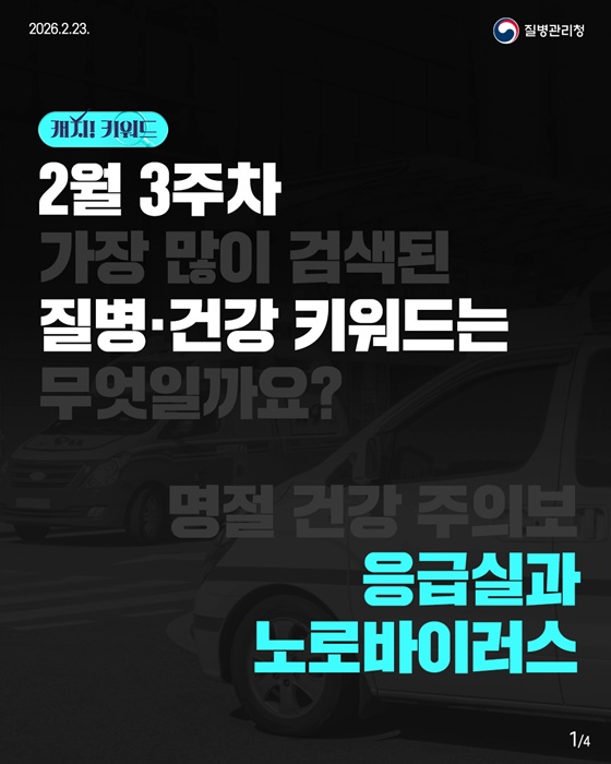 2월 3주차 질병·건강 키워드 응급실·노로바이러스