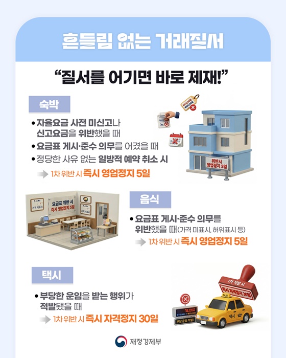 바가지요금 STOP! 다시 찾고 싶은 대한민국 건설