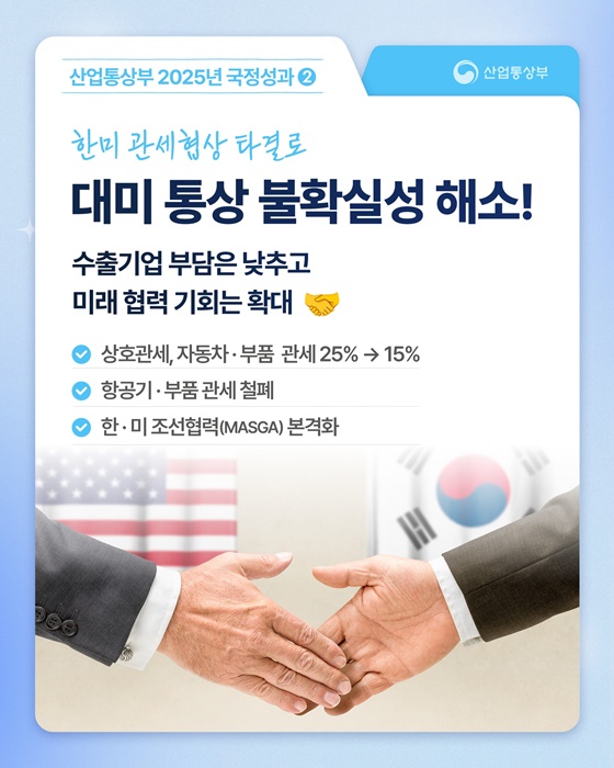 한눈에 보는 산업통상부 2025년 국정성과