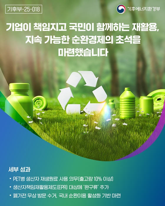 기후에너지환경부, 국정과제 28개 중심 정책 추진 ②