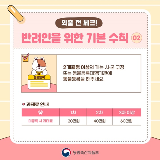 모두가 함께 지켜요! 반려동물 펫티켓!