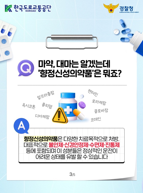 알아둡시다! 약물 운전 Q&A