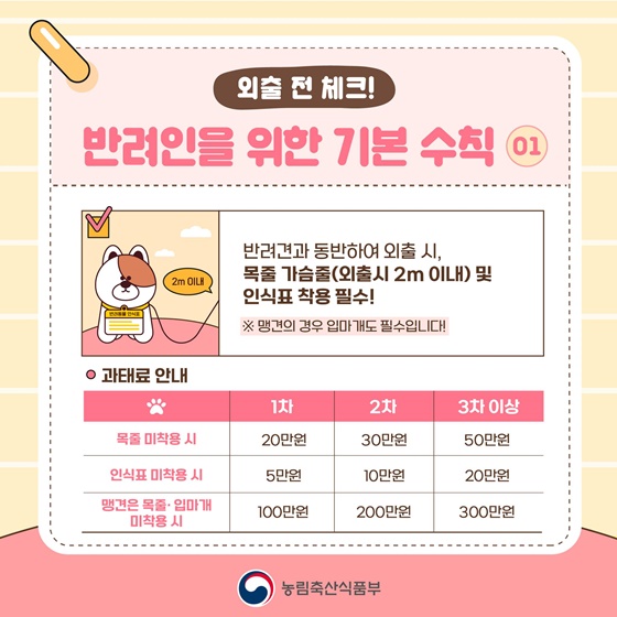 모두가 함께 지켜요! 반려동물 펫티켓!