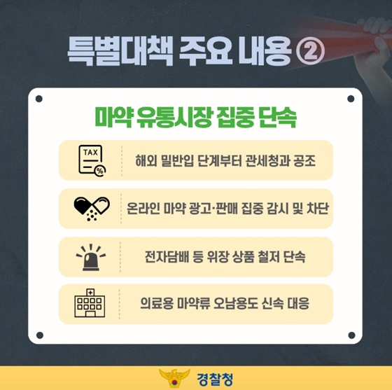 신종 마약 확산 이제는 선제 차단!