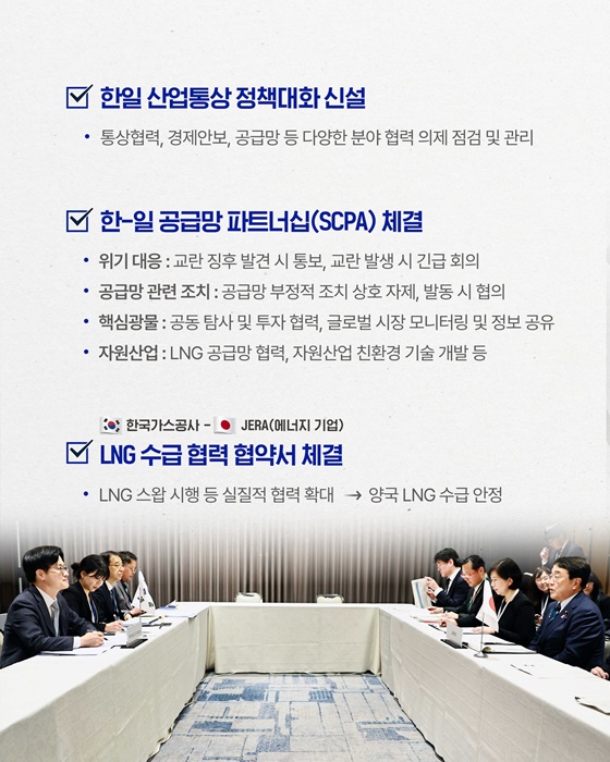 한국-일본 산업·통상 분야 전반적 협력 강화!