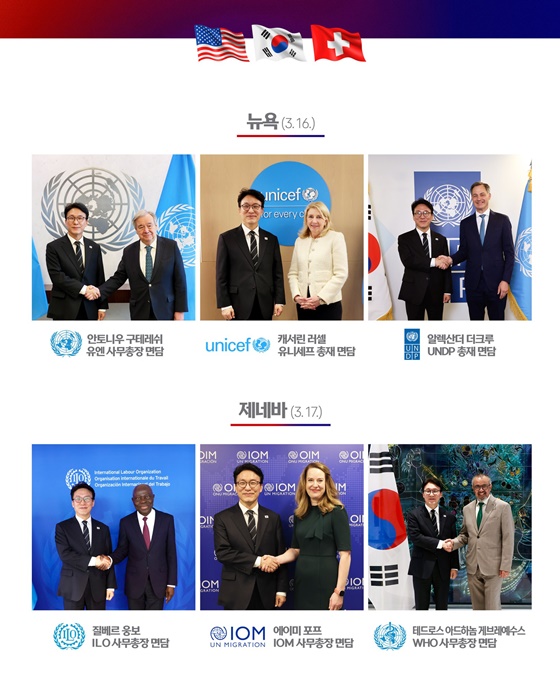 김민석 국무총리 미국·스위스 방문(3.12.~3.19.)