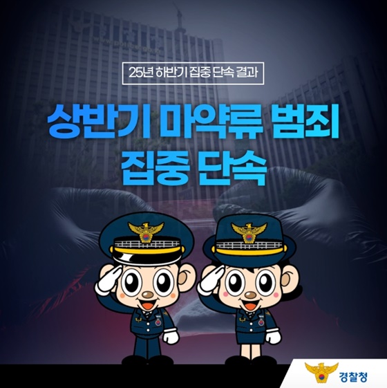 상반기 마약류 범죄 집중 단속