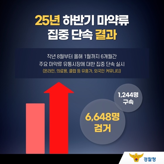 상반기 마약류 범죄 집중 단속