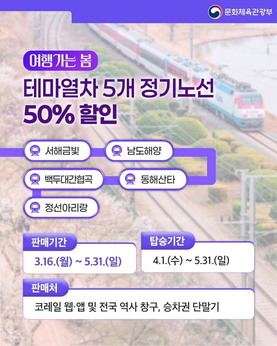 2026 여행가는 봄, 기차여행 어떠세요?