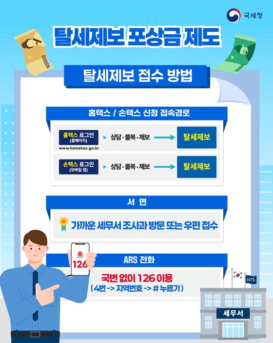 탈세제보 포상금 제도, 최대 40억 원 지급!
