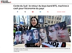 프랑스 La nouvelle republique는 지난 21일 "이번 BTS 공연이 다양한 문화적, 경제적 파급 효과를 창출함으로써 ‘K-everything’ 열풍을 촉발하는 데 여러모로 기여했다”고 보도했다.(이미지=프랑스 La nouvelle republique 기사 캡처)