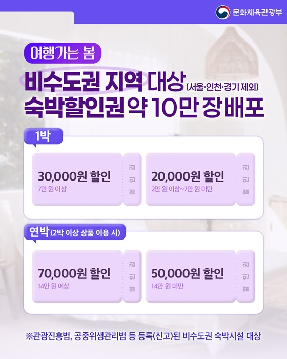 여유롭게 즐기는 봄 여행, 오래 머물수록 더 풍성한 숙박 할인