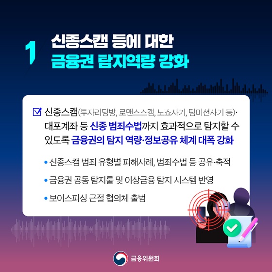 신종수법의 피싱범죄까지 뿌리 뽑겠습니다