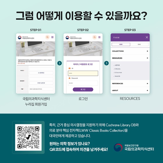 의학학술정보 누구나, 무료로 볼 수 있을까요?