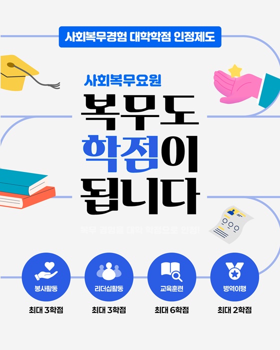 사회복무요원 복무도 학점이 됩니다
