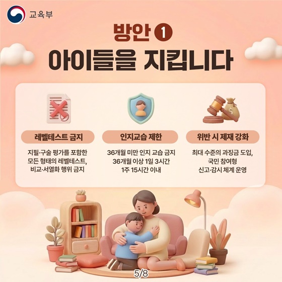 아이들이 행복하고 부모는 안심하는 대한민국을 만들겠습니다