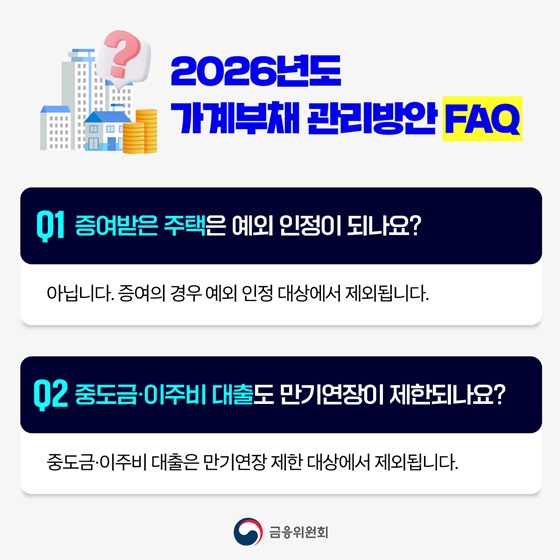 2026년도 가계부채 관리방안