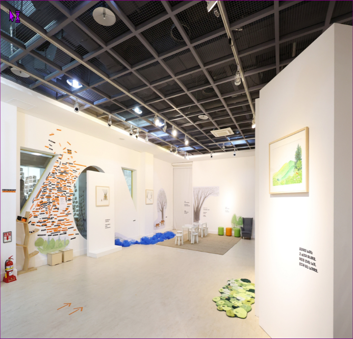 <국립어린이청소년도서관에서 진행 중인 전시특별전.  출처=국립어린이청소년도서관 웹사이트>