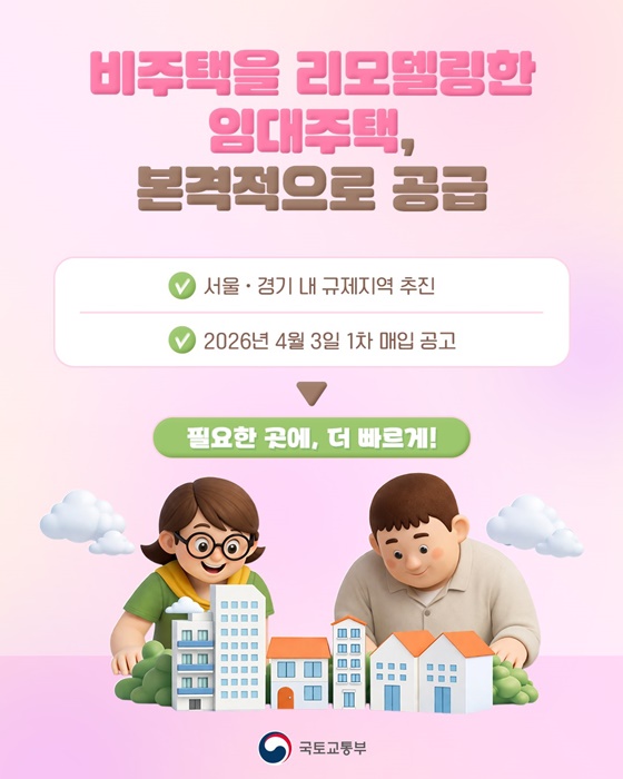 도심 속 빈 상가·오피스, 청년·신혼부부 위한 매입임대주택 전환