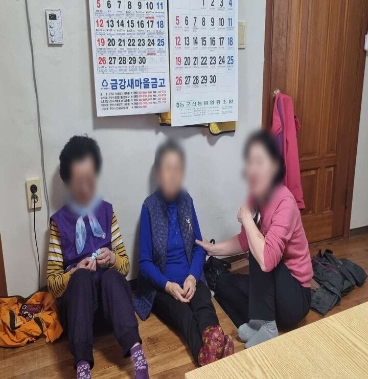 생활지원사 경로당 방문현장(직접촬영)