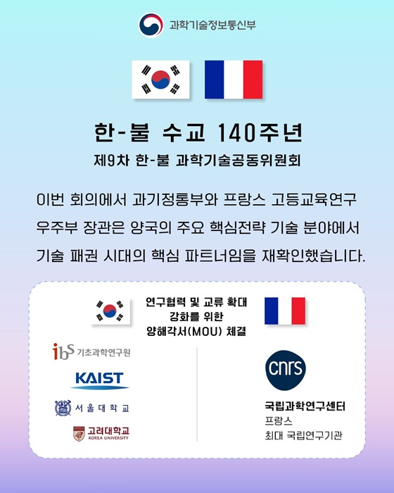 AI, 양자 등 전략 과학기술 동맹 강화