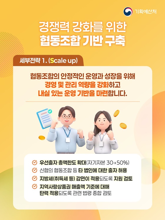 협동조합의 시작과 성장 정부가 함께합니다!