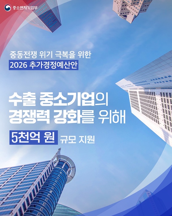 2026 수출 중소기업 지원을 위한 추가경정예산안