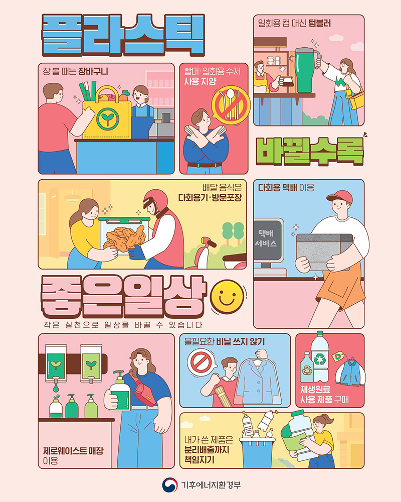 플라스틱 바뀔수록 좋은 일상 하단내용 참조