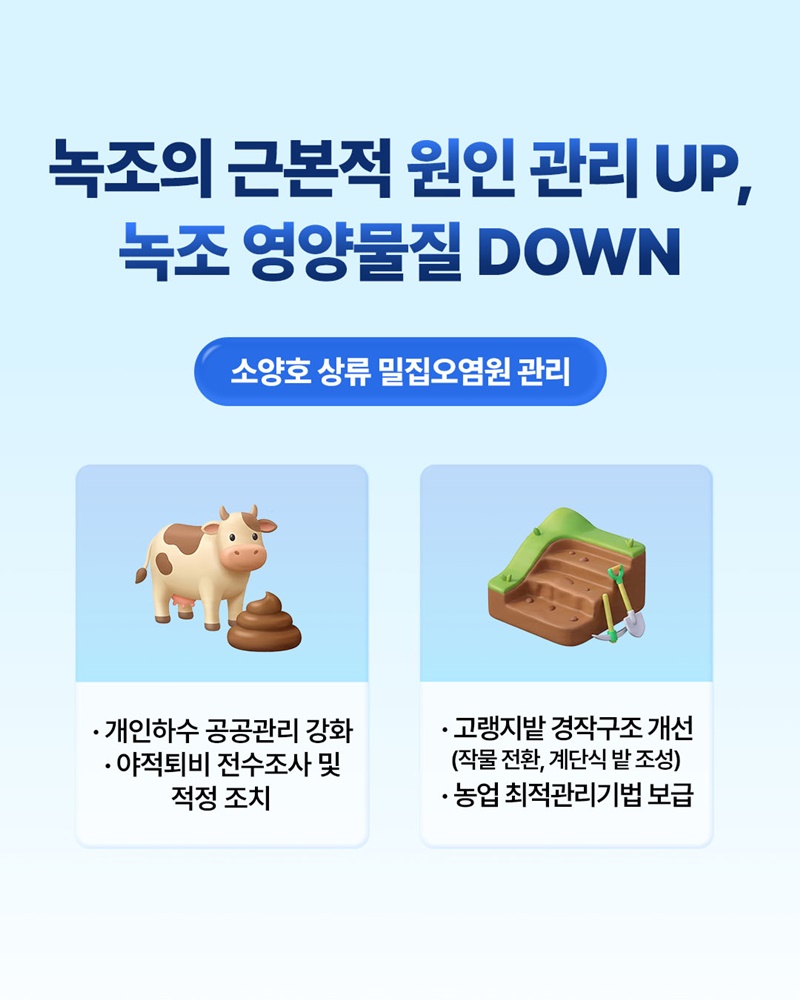 소양호 녹조 대응 UP, 먹는 물 불안은 DOWN