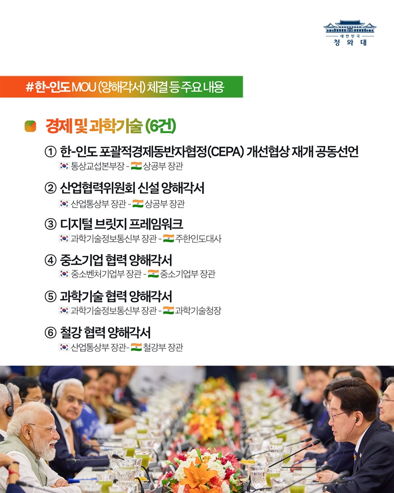 한-인도 정상회담 결과, 국민께 보고드립니다