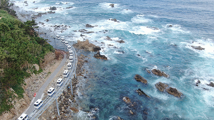 경북 울진군 죽변해안스카이레일 모습.2021.6.30.(ⓒ뉴스1, 무단 전재-재배포 금지)
