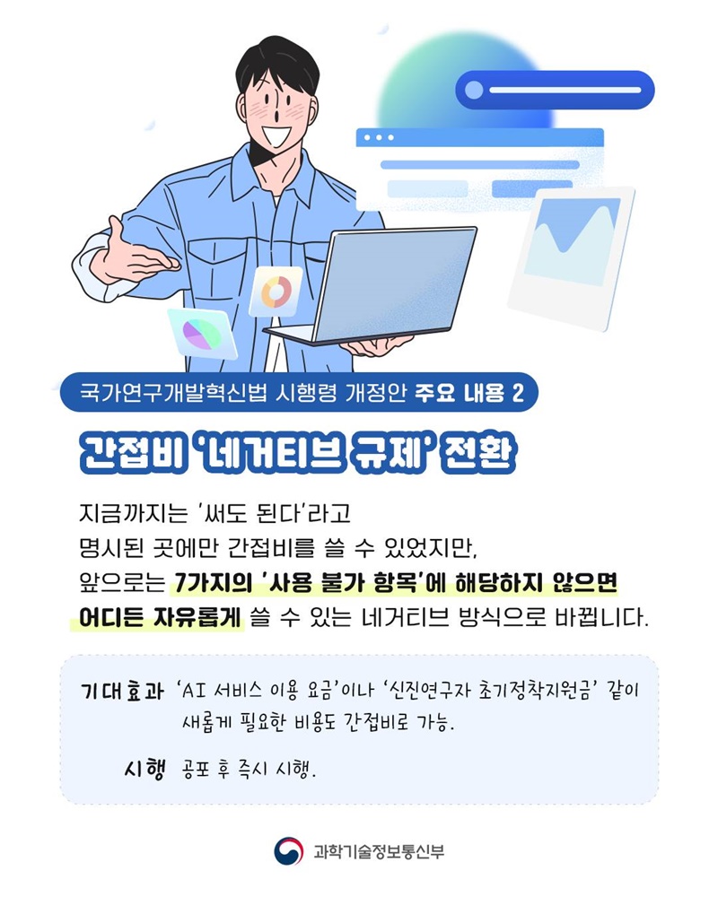 연구자 여러분~! 연구비 자율성이 대폭 강화됩니다
