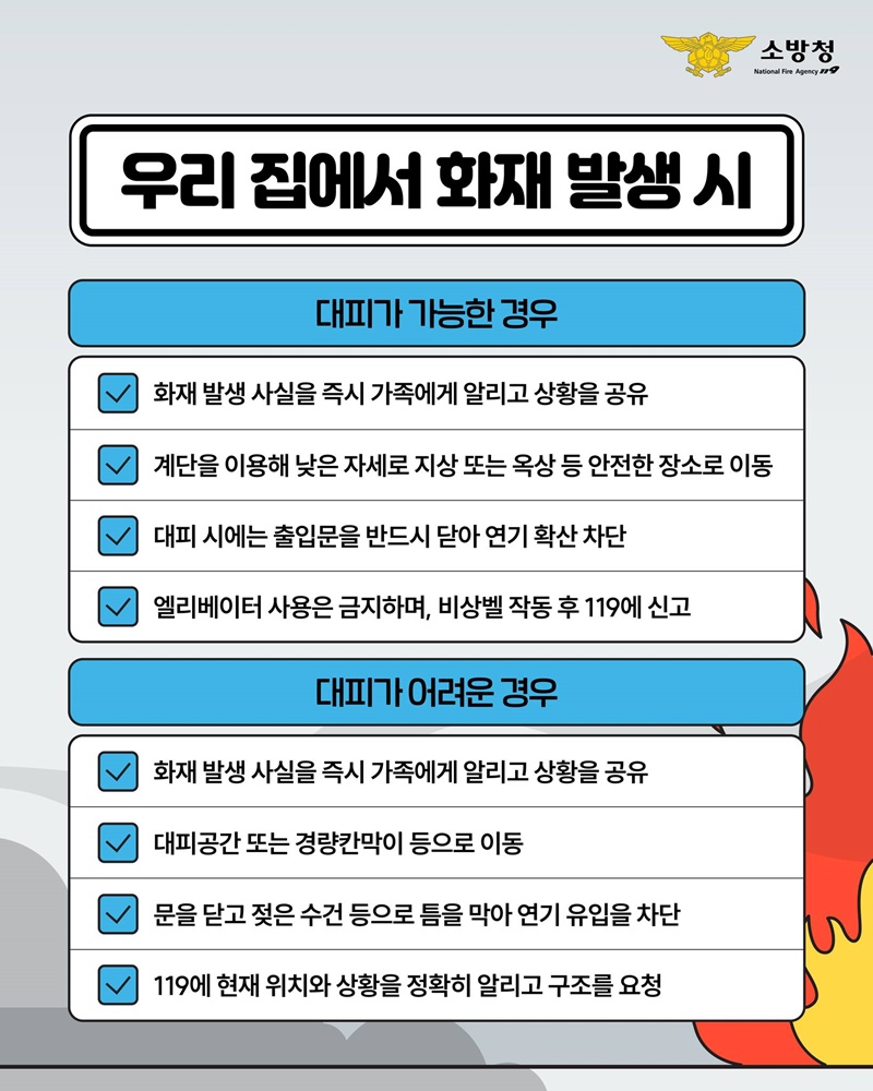 불나면 무조건 대피? NO!